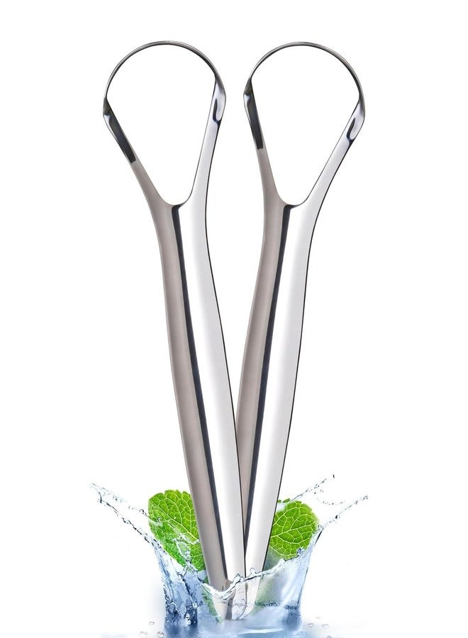 Rexez Stainless Steel Tongue Scraper (Pack of 2) | Metal Tongue Cleaner | Oral Hygiene Tongue Cleaner | Formula Tongue Scraper | Manual Tongue Cleaner for Fresh Breath & Oral Care - Image 2